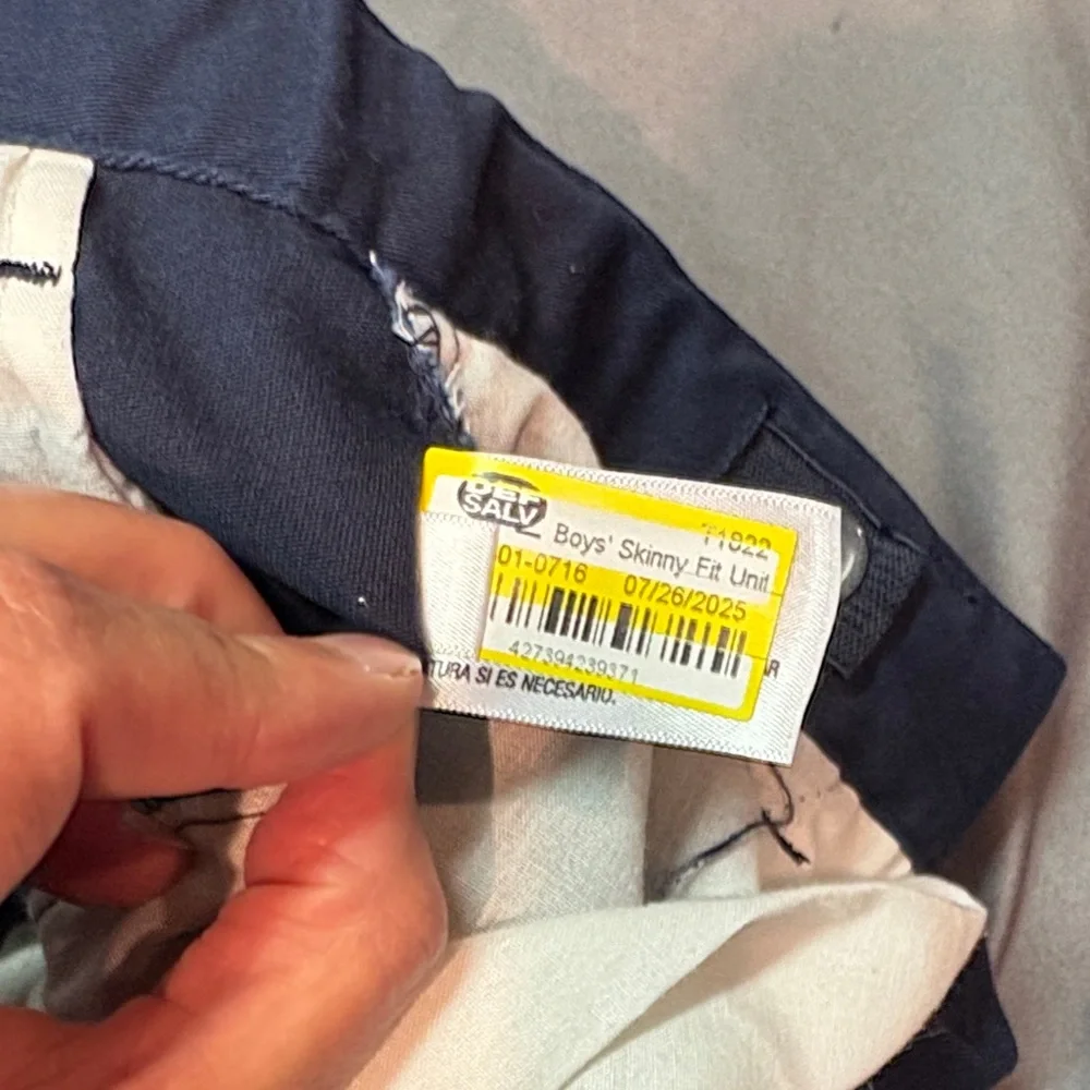 Cat & Jack‎ Kids' Straight Fit Uniform Chino Pants | Navy Blue Size 10